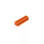Wtyk THT Pin lutowniczy 1,0 x 1,0 mm konstrukcja kątowa, pomarańczowy 734-269
