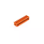 Wtyk THT Pin lutowniczy 1,0 x 1,0 mm konstrukcja kątowa, pomarańczowy 734-270