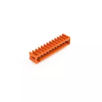 Wtyk THT Pin lutowniczy 1,0 x 1,0 mm konstrukcja kątowa, pomarańczowy 734-272