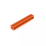 Wtyk THT Pin lutowniczy 1,0 x 1,0 mm konstrukcja kątowa, pomarańczowy 734-276