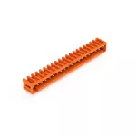 Wtyk THT Pin lutowniczy 1,0 x 1,0 mm konstrukcja kątowa, pomarańczowy 734-280