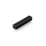 Wtyk THR pin lutowniczy 1,0 x 1,0 mm konstrukcja kątowa, czarny