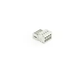 Wtyk 1-przewodowy CAGE CLAMP®, pełna ochrona przed błędnym wetknięciem, jasnoszary 734-304
