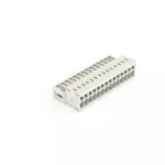 Wtyk 1-przewodowy CAGE CLAMP®, pełna ochrona przed błędnym wetknięciem, jasnoszary 734-314