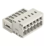 Wtyk 1-przewodowy CAGE CLAMP®, pełna ochrona przed błędnym wetknięciem, jasnoszary 734-307/000-044