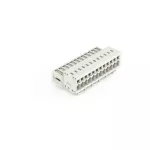 Wtyk 1-przewodowy CAGE CLAMP®, pełna ochrona przed błędnym wetknięciem, jasnoszary 734-312/018-000