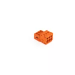 Wtyk 1-przewodowy CAGE CLAMP®, pełna ochrona przed błędnym wetknięciem. pomarańczowa 734-333