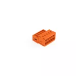 Wtyk 1-przewodowy CAGE CLAMP®, pełna ochrona przed błędnym wetknięciem. pomarańczowa 734-335