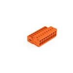 Wtyk 1-przewodowy CAGE CLAMP®, pełna ochrona przed błędnym wetknięciem. pomarańczowa 734-339