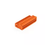 Wtyk 1-przewodowy CAGE CLAMP®, pełna ochrona przed błędnym wetknięciem. pomarańczowa 734-342