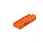 Wtyk 1-przewodowy CAGE CLAMP®, pełna ochrona przed błędnym wetknięciem. pomarańczowa 734-344