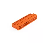 Wtyk 1-przewodowy CAGE CLAMP®, pełna ochrona przed błędnym wetknięciem. pomarańczowa 734-346