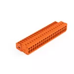 Wtyk 1-przewodowy CAGE CLAMP®, pełna ochrona przed błędnym wetknięciem. pomarańczowa 734-350