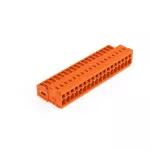 Wtyk 1-przewodowy CAGE CLAMP®, pełna ochrona przed błędnym wetknięciem. pomarańczowa 734-348