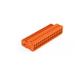Wtyk 1-przewodowy CAGE CLAMP®, pełna ochrona przed błędnym wetknięciem. pomarańczowa 734-345