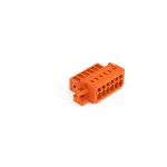 Wtyk 1-przewodowy CAGE CLAMP®, pełna ochrona przed błędnym wetknięciem. pomarańczowa 734-336/019-000