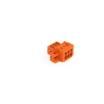 Wtyk 1-przewodowy CAGE CLAMP®, pełna ochrona przed błędnym wetknięciem. pomarańczowa 734-333/019-000