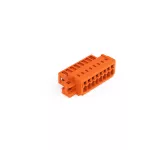 Wtyk 1-przewodowy CAGE CLAMP®, pełna ochrona przed błędnym wetknięciem. pomarańczowa 734-338/019-000