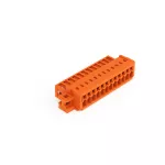 Wtyk 1-przewodowy CAGE CLAMP®, pełna ochrona przed błędnym wetknięciem. pomarańczowa 734-342/019-000