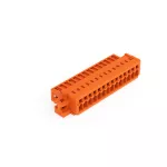 Wtyk 1-przewodowy CAGE CLAMP®, pełna ochrona przed błędnym wetknięciem. pomarańczowa 734-344/019-000