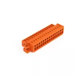 Wtyk 1-przewodowy CAGE CLAMP®, pełna ochrona przed błędnym wetknięciem. pomarańczowa 734-345/019-000