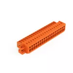 Wtyk 1-przewodowy CAGE CLAMP®, pełna ochrona przed błędnym wetknięciem. pomarańczowa 734-349/019-000