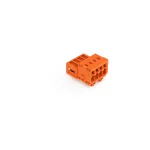 Wtyk 1-przewodowy CAGE CLAMP®, pełna ochrona przed błędnym wetknięciem. pomarańczowa 734-334/018-000