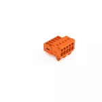 Wtyk 1-przewodowy CAGE CLAMP®, pełna ochrona przed błędnym wetknięciem. pomarańczowa 734-335/018-000