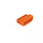 Wtyk 1-przewodowy CAGE CLAMP®, pełna ochrona przed błędnym wetknięciem. pomarańczowa 734-338/018-000