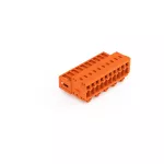 Wtyk 1-przewodowy CAGE CLAMP®, pełna ochrona przed błędnym wetknięciem. pomarańczowa 734-340/018-000