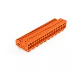 Wtyk 1-przewodowy CAGE CLAMP®, pełna ochrona przed błędnym wetknięciem. pomarańczowa 734-350/018-000