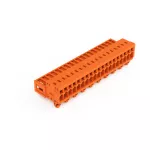 Wtyk 1-przewodowy CAGE CLAMP®, pełna ochrona przed błędnym wetknięciem. pomarańczowa 734-349/018-000