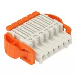 Gniazdo 1-przewodowe dźwignia Push-in CAGE CLAMP®, jasnoszary 2734-1106/038-000