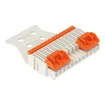 Gniazdo 1-przewodowe dźwignia Push-in CAGE CLAMP®, jasnoszary