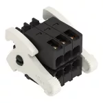 1-przewodowe gniazdo, 2-rzędowe CAGE CLAMP®, pełna ochrona przed błędnym wetknięciem, czarny 713-1103/037-000