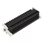 1-przewodowe gniazdo, 2-rzędowe CAGE CLAMP®, pełna ochrona przed błędnym wetknięciem, czarny 713-1118/037-000