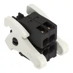 1-przewodowe gniazdo, 2-rzędowe CAGE CLAMP®, czarny 713-1102/037-000