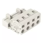 Wtyk 1-przewodowy CAGE CLAMP®, pełna ochrona przed błędnym wetknięciem, jasnoszary 723-604