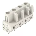 Gniazdo THT Pin lutowniczy 0,6 x 1,0 mm konstrukcja prosta, jasnoszare 722-740