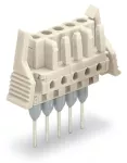 Gniazda do złączek listwowych Piny 0,6 x 1 mm konstrukcja prosta, jasnoszara 722-140/005-000/039-000