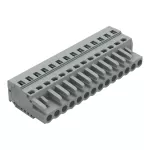 1-przewodowe gniazdo CAGE CLAMP®, szara 231-114/026-000