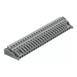 1-przewodowe gniazdo CAGE CLAMP®, szara 231-124/037-000