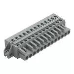 1-przewodowe gniazdo CAGE CLAMP®, szara 231-113/027-000