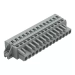 1-przewodowe gniazdo CAGE CLAMP®, szara 231-114/027-000
