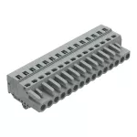 1-przewodowe gniazdo CAGE CLAMP®, szara 231-115/008-000