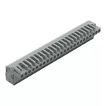 1-przewodowe gniazdo, kątowe CAGE CLAMP®, szara 232-124/026-000