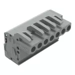1-przewodowe gniazdo, kątowe CAGE CLAMP®, szara 232-107/026-000