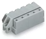 1-przewodowe gniazdo, kątowe CAGE CLAMP®, szara 731-532/031-000