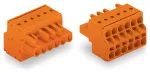 2-przewodowe gniazdo Push-in CAGE CLAMP®, pomarańczowa 231-2315/026-000