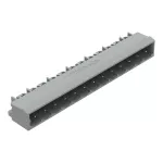Wtyk THT Pin lutowniczy 1,0 x 1,0 mm konstrukcja kątowa, szary 231-443/001-000